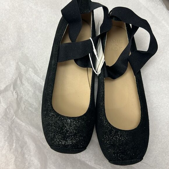 Janie and Jack 100044042 Collections Black Gitter Ballet Flat size 2K NWT - Picture 9 of 11
